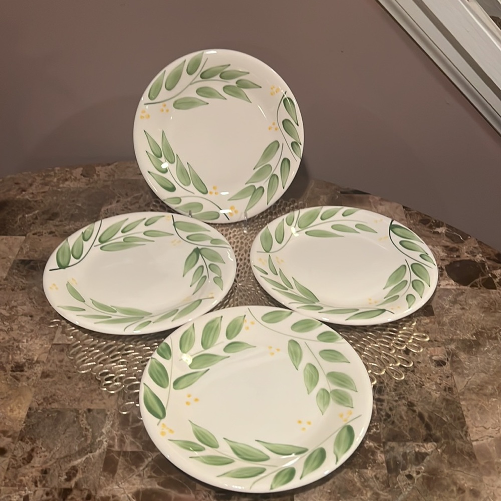 Tre Ci Made in Italy Set/4 Salad/Dessert Plates - Picture 4 of 6